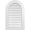 Ekena Millwork Round Top Surface Mount PVC Gable Vent: Non-Functional, w/ 3-1/2"W x 1"P Standard Frame, 22"W x 34"H GVPRT22X3401SN - alternate 1